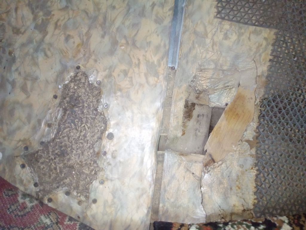 Фото для Умоляю, пол разваливается, дома маленький ребенок