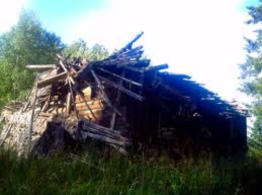 Фото для Обрушился дом в Денмеево